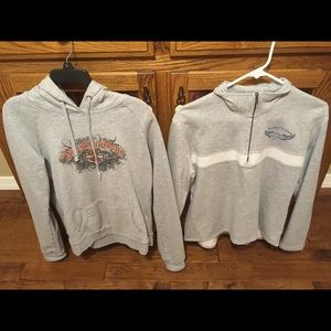 Lot of 2 Harley Davidson Sweatshirts size large